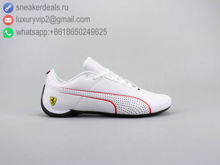 Puma SF Future Cat ULtra Ferrari Men Low Racing Leather Shoes White 2 Size 38-45
